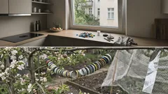 Klappernde Flaschenverschlüsse im Garten: Mit ein paar Kniffen wirken sie gegen Vogelfraß deutlich besser